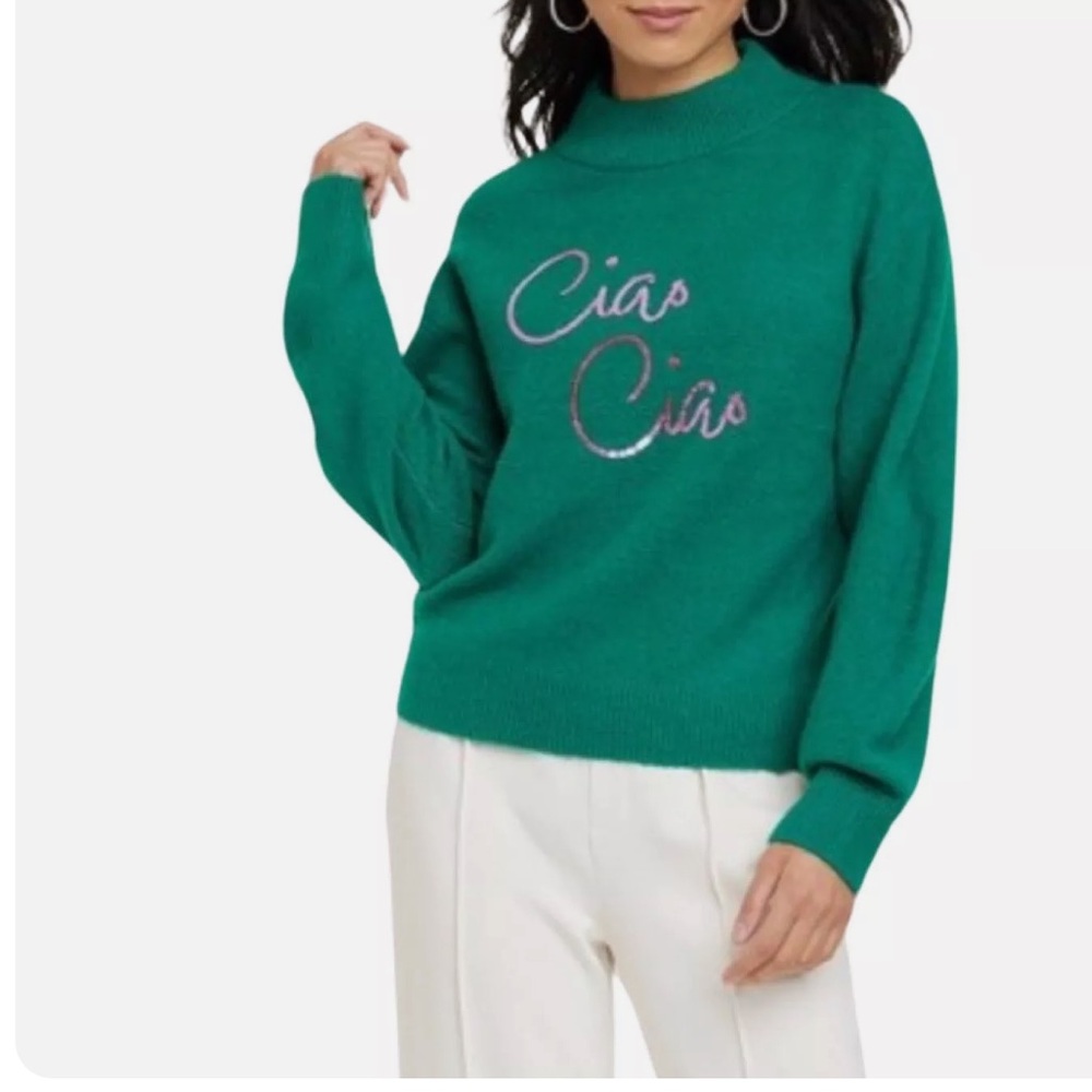 A New Day Ciao Ciao Graphic Crew Neck Sweater Long Sleeve